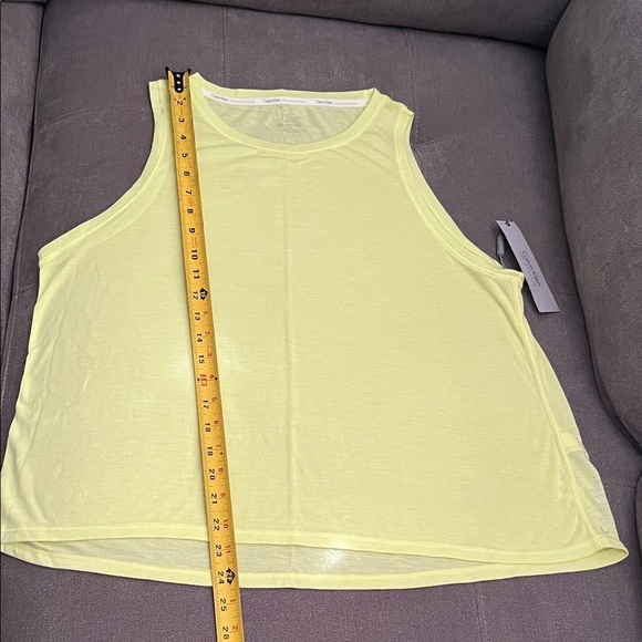 Calvin Klein Performance Light Yellow Tank Top - Picture 2 of 8